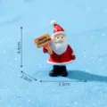 Mini Christmas Santa Claus resin figurine micro landscape desktop decoration ornament. - 6# Santa Claus (Raising Board)