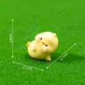 Mignonne figurine de petit canard jaune en résine micro paysage décoration de jardin bricolage - Canard Tête Penchée