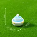 Mini modelo de fuente de resina para micro jardín paisajista decoración diy azul blanco - 1# Fuente Circular / 2.6x3.1x3.1cm