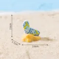Kleine hars strand slippers ornament diy microlandschap buredecoratie miniatuur item - Blauwe Sandalen