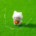 Mini cute cat figurine with bib for micro landscape garden DIY decor and car ornament - Bib Cat (3#)