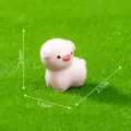Mini süße rosa Schwein Figur Harz Mikro Landschaft Gartenarbeit DIY Dekoration Auto Ornament - 12# Ferkel