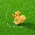 Miniature resin squirrel figurine for moss landscape DIY fairy garden micro decor 2.4cm - 2.4x1.1x2.1cm