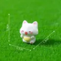 Linda figura de gato de resina en miniatura para micro paisaje casa de muñecas DIY - Estilo de Saludo (1# Saludo)