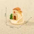 Miniature resin castle cactus ornament for micro landscape DIY desert decor design. - 1# Earth Hut / 3.9x3.5x3.4cm