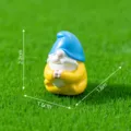 Mini resin meditating gnome figurine for moss landscape DIY desktop decor and cute garden ornament - Style 2