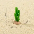 Mini resin cactus figurine for micro landscape fairy garden DIY desert terrarium car ornament. - 3# Fairy Castle Cactus / 3.4x1.5x1.4cm