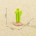 Figurine de cactus en résine miniature décoration de paysage de désert bricolage artisanat - 3.3x1.6x1.6cm