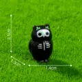 Μινιατούρα κουκουβάγια ρητίνης Halloween διακόσμηση γραφείου micro τοπίο - Κουκουβάγια της Ημέρας των Νεκρών (C3443)