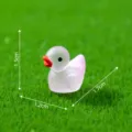 Figurine de canard miniature lumineuse en degrade pour decoration de jardin miniature DIY - 10# Canard Dégradé Violet Clair / Canard Dégradé Lumineux
