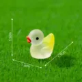 Figurine miniature de canard en résine dégradée lumineuse pour micro-paysage et décoration. - 1# Canard Dégradé Jaune Blanc / Canard Dégradé Lumineux