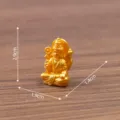 Figurine miniature de divinité hindoue dorée micro paysage décoration ornement de bureau 2,9cm - 2# Vishnou / Sanctuaire Indien