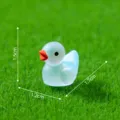 Miniature figurine de canard lumineux dégradé pour micro paysage de jardin DIY et décor de bureau. - 5# Canard Dégradé Bleu Clair Blanc / Canard Dégradé Lumineux
