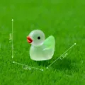 Petite figurine de canard lumineuse en dégradé, décoration de bureau DIY pour micro-paysage de jardin. - 6# Canard Dégradé Vert Tendre Blanc / Canard Dégradé Lumineux