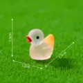 Petite figurine de canard lumineux dégradé, micro paysage miniature déco de bureau jardin. - 9# Canard Dégradé Orange Blanc / Canard Dégradé Lumineux