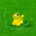 Mini yellow luminous lizard figurine for garden micro landscape DIY moss decoration. Miniature toy. - 1.9x1.1x1.7cm / Dark Yellow