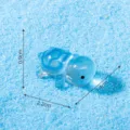 Blue luminous turtle resin miniature figurine for DIY marine landscape desktop decor. - Luminous Small Turtle / Blue