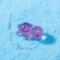 Luminous resin turtle figurine miniature micro landscape ornament for decor aquarium - Luminous Small Turtle / Purple