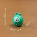 Mini cute frog figurine for micro landscape DIY dollhouse decoration and desktop ornament. - 2.3x1.9x1.8cm