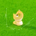 Miniature luminous rhino animal figurine for micro landscape gardening DIY decor car ornament - Luminous Rhinoceros Style B / Orange