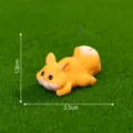Cute miniature resin animal figurine desktop ornament micro landscape DIY decoration 3.5cm - Vivid Squirrel (C2567) / 1.8x3.5cm / 1# Lying Down Style