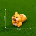 Mini cute resin squirrel figurine micro landscape DIY desktop decoration ornament size 3.4x2.3cm - Vivid Squirrel (C2567) / 2.3x3.4cm / 2# Holding Pinecone Style
