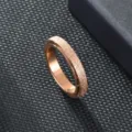 Roségoldener 4mm mattierter Spinner Ring, Anti-Stress Band für Damen und Herren Schmuck. - Größe 5 / Mattierter Spinner-Stil (4mm) / Roségold