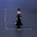 Mini Halloween Skelett Figur Zylinder Skelett Ornament DIY Mikro Landschaft Dekoration - Skelett-Bräutigam