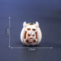 Mini Schädel Kürbis Ornament für Halloween DIY Landschaftsdeko, kompakter Stil. - Skelett-Kürbis