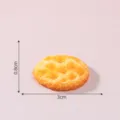 Miniature simulation biscuit resin bread charm DIY micro landscape decorative accessory item - 1# Cookie (C2073) / 3cm×0.8cm