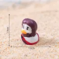 Easter angel duck figurine resin cute mini desktop ornament DIY miniature accessory 1.9cm - Red Clothes Little Duck (C2600)