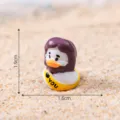 Easter angel duck miniature figurine desktop ornament cute resin toy height 1.9cm - Yellow Clothes Little Duck (C2600)