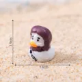 Easter angel duck miniature figurine, cute resin toy for DIY car desktop decoration. - White Clothes Little Duck (C2600)