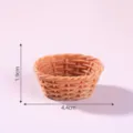 Mini cestino intrecciato accessorio per casa delle bambole DIY, simpatica decorazione. - 1# Cesto