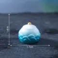 Mini blaue Keramik Teekanne Ornament Puppenhaus Zubehör, süße Mikrolandschaft Miniatur. - Lingxiu Kleine Teekanne (4#)