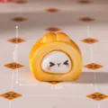 Mini resin cake roll charm DIY micro landscape dessert figurine cute desktop ornament decoration - 2.0cm x 2.3cm / Cake Roll Rabbit / Cake Roll