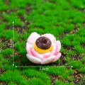 Mini roze bloem hars ornament, schattige honing decoratie voor tuin bureau variant - In Bloemen Stijl