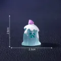 Cute miniature resin ghost figurine Halloween desktop decoration DIY accessory 2.9x2.3cm - Tall Ghost Pumpkin Candle