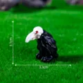 Halloween Mini Skelett Krähe Figur gruselig Mikro Landschaft DIY Tisch Deko Ornament. - Unglücksvogel (C2452)