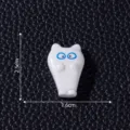 Mini figurine de fantome blanc mignon ornement miniature DIY accessoire micro paysage variante - Chat Fantôme
