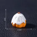 Mini Halloween Geist Kürbis Figur, Kunstharz Mikro Landschaft DIY Deko Zubehör. - Erschrockener Kürbis