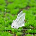 Mini leuchtende Insekten Kristall Figur klar DIY Mikro Landschaft Desktop Deko Ornament - Leuchtende Motte Groß (13#) / 2.2x2cm