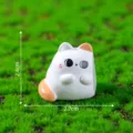 Süße Miniatur Katzenfigur für Mikro Landschaft Garten DIY Dekoration und schöne Zimmerdeko. - Weiße Zwillinge Katze Figur (3#)