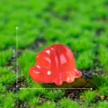 Kleine rote Kunstharz Insekten Figur Mikro Landschaft DIY Mini Desktop Deko 1.4x2.3cm - Leuchtender Hirschkäfer Groß (14#) / 2.3x1.4cm