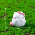 Kleine süße Katzen Harz Figur Mikro Landschaft DIY Garten Ornament Dekorationszubehör - Jungfrau Katze Figur (6#)