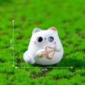 Miniatur Katzen Figur Mikro Landschaft Dekoration Kunstharz Ornament süße Tier Garten Deko 3cm - Schütze Katze Figur (7#)