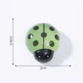 Kleine grüne Marienkäfer Holzfigur für Mikro Landschaftsgestaltung DIY Deko Mini Ornament. - Leuchtender Marienkäfer (5# Leuchtendes Grün Groß)