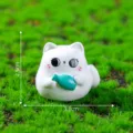 Süße Katzen Miniatur Figurine Harz Mikro Landschaft DIY Garten Deko Mini Ornament - Wassermann Katze Figur (8#)