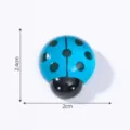 Blauer Marienkäfer Anhänger, Mini Harz oder Holz Miniatur Figur, schönes blaues Design mit Punkten. - Leuchtender Marienkäfer (6# Leuchtendes Blau Groß)