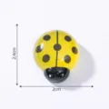 Gelber Marienkäfer Miniatur Figur DIY Garten Dekoration kleine Handwerk Artikel 2,4cm - Leuchtender Marienkäfer (7# Leuchtendes Gelb Groß)
